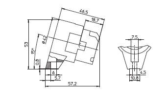 Vossloh E27-Porzellan-Fassung 1-teilig weiß, 543414