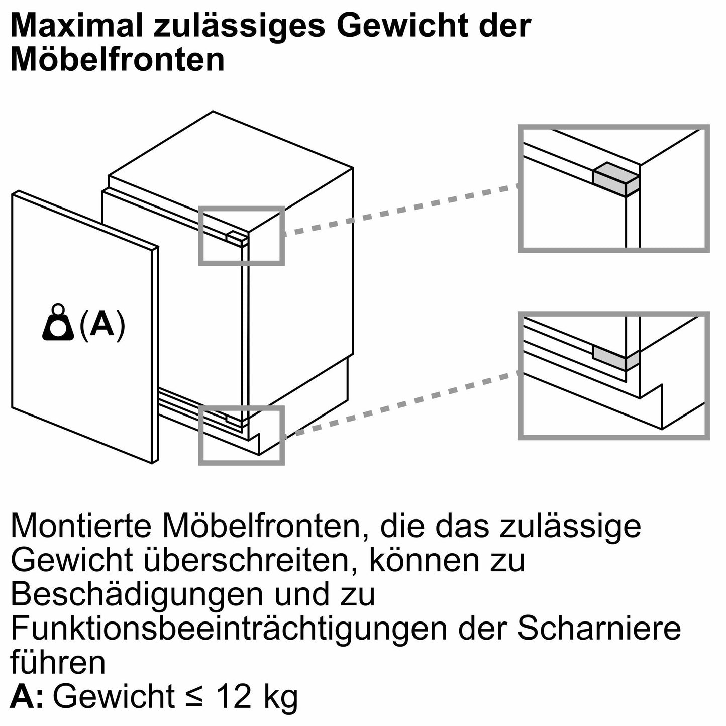 Neff vollintegrierter Unterbau-Kühlschrank KU1212FE0
