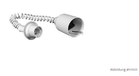 Vossloh Zugpendel weiß L=70cm Lüsterklemme mit Fassung E27, 992165