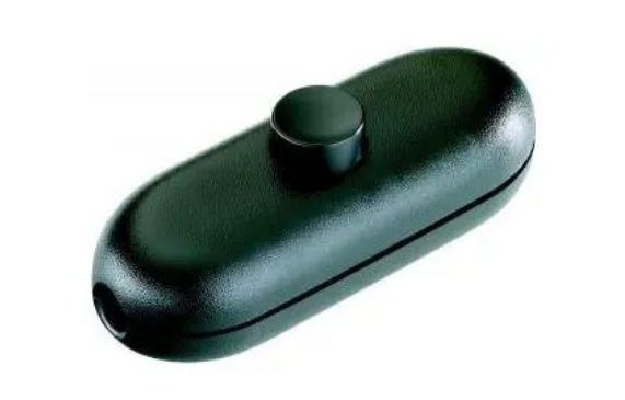 inter BÄR Schnur-Zwischenschalter 5044 schwarz für Flachleitung, 924.024