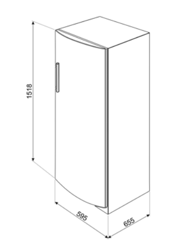 SMEG Stand-Gefrierschrank 220l NoFrost weiß, CV275NE