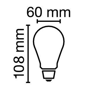 RADIUM LED Star Klassik A, Filament, RL-A60 DIM 927/C/E27