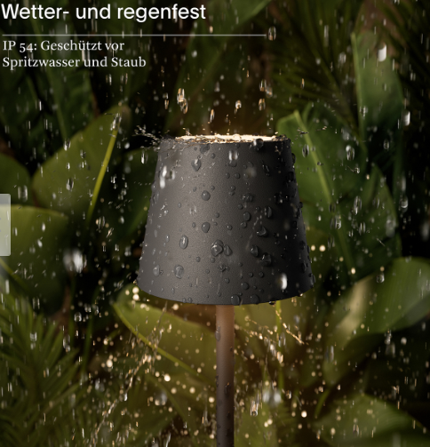 SIGOR LED-Akku-Tischleuchte Nuindie pocket 21 graphitgrau, 4543201