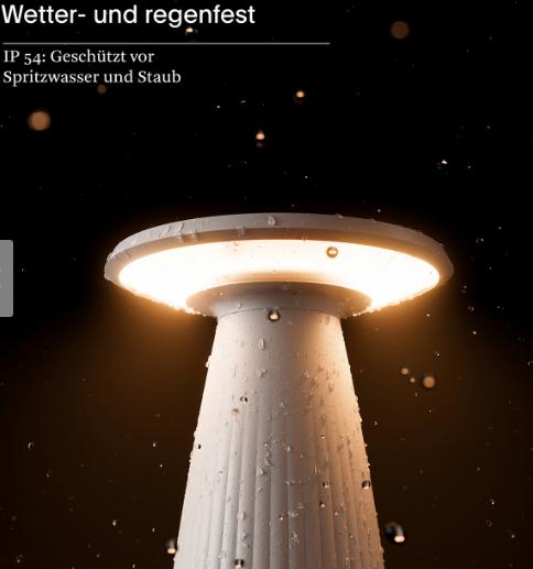 SIGOR LED-Akku-Tischleuchte Nuflair dünenbeige, 4544401