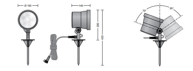 Bega Aussen - Kompaktscheinwerfer 85023K3