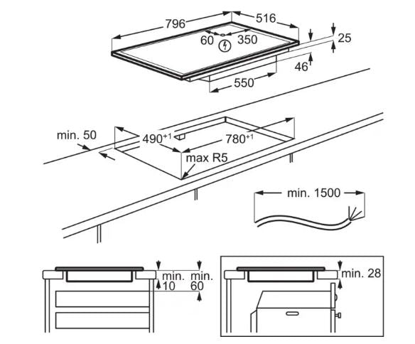 AEG Induktionskochfeld autark IKS8444SXB