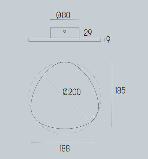 Lupia Licht LED-Wandleuchte CAMEO S Grün, 1901-1-20
