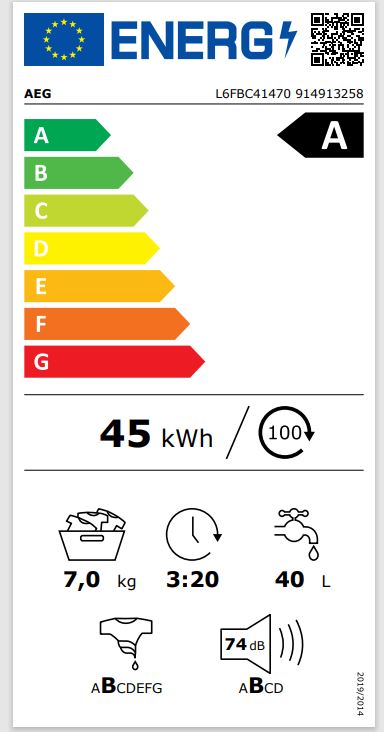 AEG Waschmaschine Frontlader Serie 6000, L6FBC41470