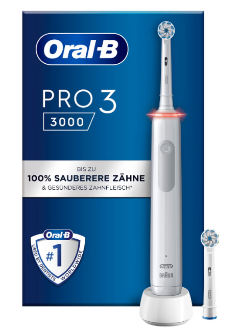 Braun Oral-B PRO 3 3000 Cross Action Akku Mini-Ladeteil weiß