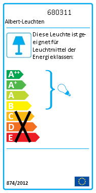 Albert Außen - Wandleuchte 680311 weiß