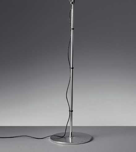 Artemide Standfuß zu TOLOMEO TERRA silber matt