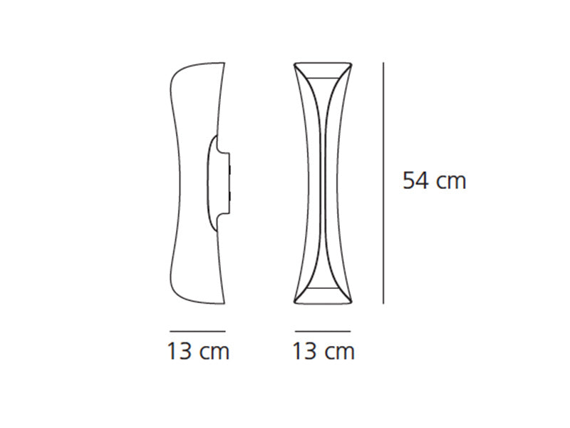 Artemide Cadmo LED Wall, schwarz- weiß