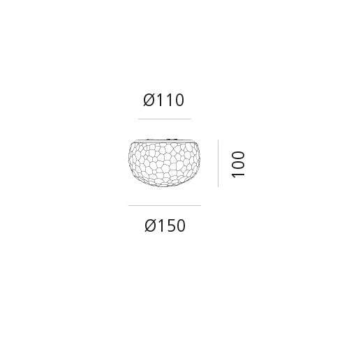 Artemide Wand- und Deckenleuchte Meteorite 15 Mini LED