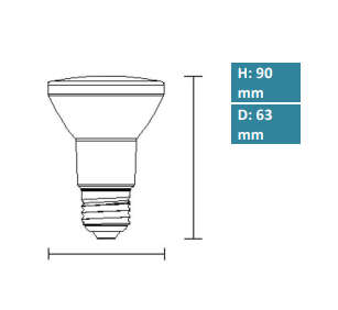 Megaman LED R80 Reflektorlampe 8,5W, 2800 Kelvin, 810 Lumen, E27