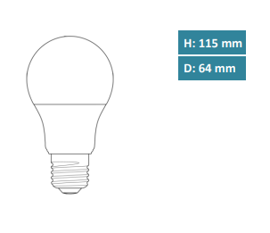 Megaman LED Classic DIM, opal, 11W, 1055 Lumen, Ersatz ca 75W, 2800 Kelvin, E27