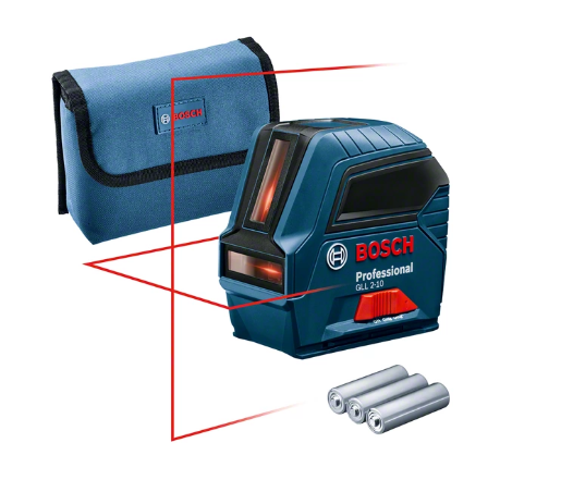 Bosch GLL 2-10 Kreuzlinienlaser + Multifunktionshalterung + Schutztasche