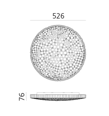 Artemide Calipso Wand-/Deckenleuchte - App Comtaible