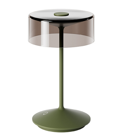 SIGOR LED-Akku-Glasleuchte Numotion 265mm tannengrün, 4525501