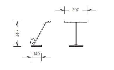 Knapstein  LED - Tischleuchte  messing matt