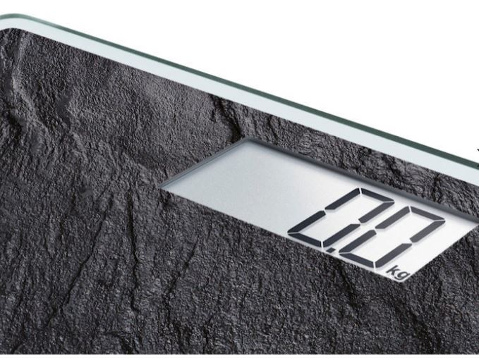 Soehnle Personenwaage Style Sense Compact 300 Slate aus Glas, 63881