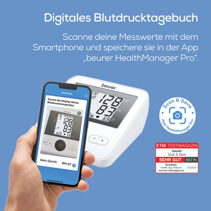 Beurer Oberarm-Blutdruckmessgerät BW 27