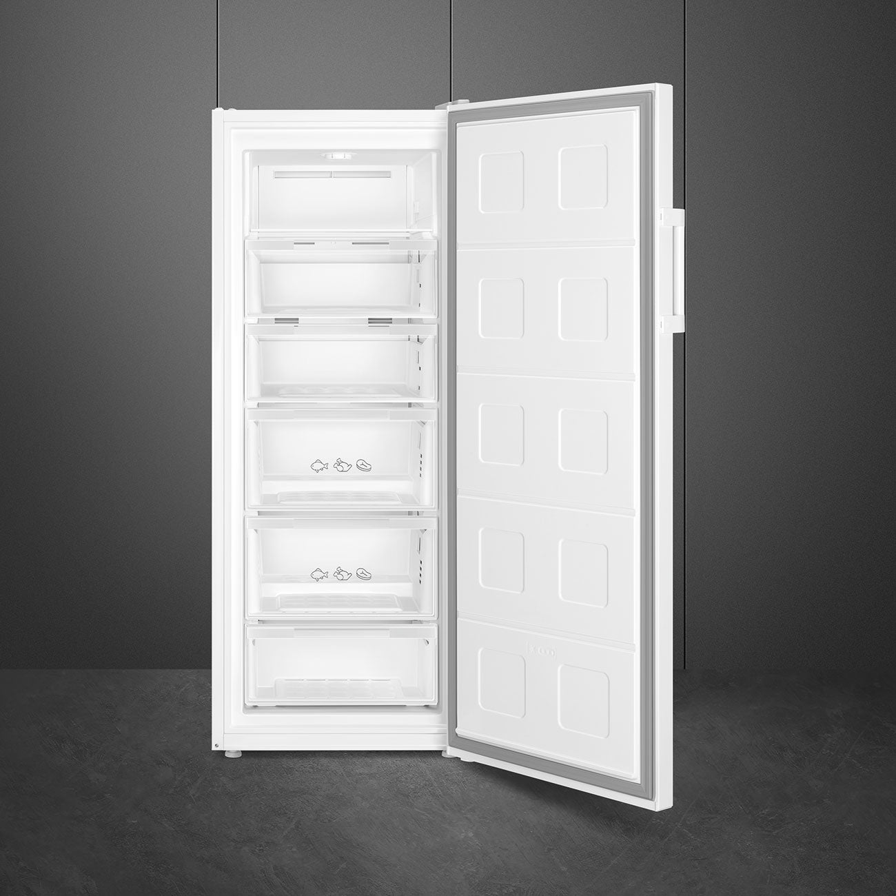 SMEG Stand-Gefrierschrank 220l NoFrost weiß, CV275NE