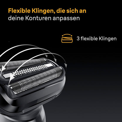 Braun Rasierer Series 5 wet+dry schwarz/blau, 52-B1000S