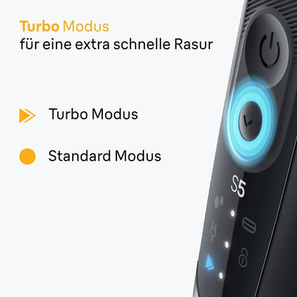 Braun Rasierer Series 5 wet+dry schwarz/blau, 52-B1000S