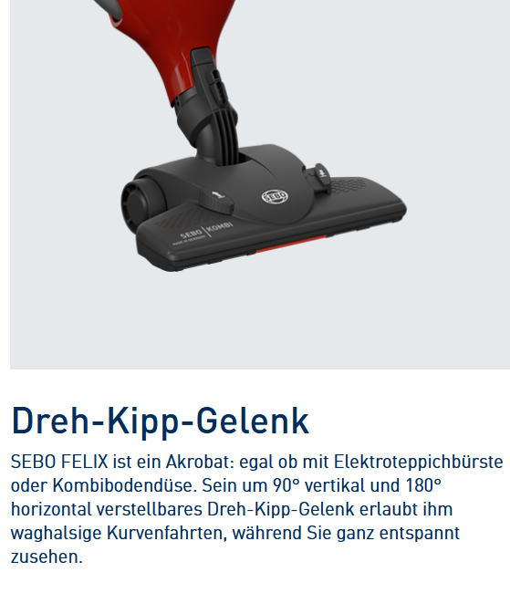 SEBO FELIX 4 KOMBI ROSSO, 90843SF