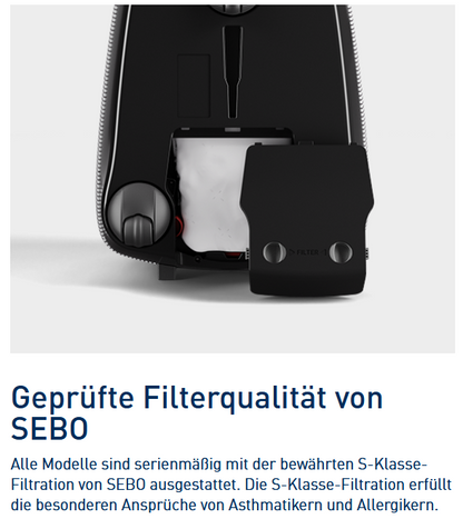 SEBO AIRBELT E1 NERO Bodenstaubsauger 92600SE