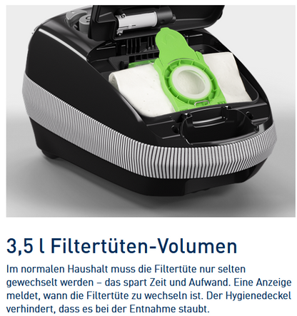 SEBO AIRBELT E1 NERO Bodenstaubsauger 92600SE