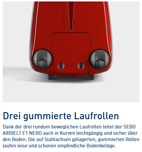 SEBO AIRBELT E1 ALLSTAR Bodenstaubsauger 92603SE