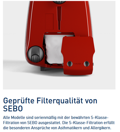 SEBO AIRBELT E1 ALLSTAR Bodenstaubsauger 92603SE