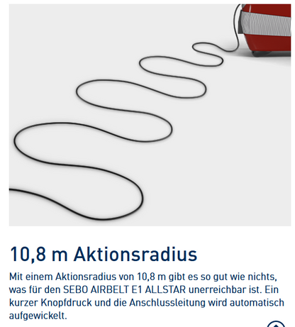 SEBO AIRBELT E1 ALLSTAR Bodenstaubsauger 92603SE