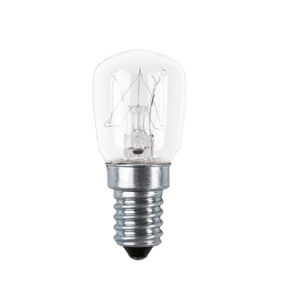 Radium Birnenlampe 15W klar für erhöhte Temperaturen bis 300°C (Backofen), Sockel E14, 19119444