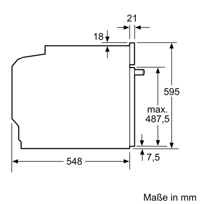 Neff Einbau-Backofen mit Pyrolyse BLE6470CS (B64CS71G0+Z1608CX0)