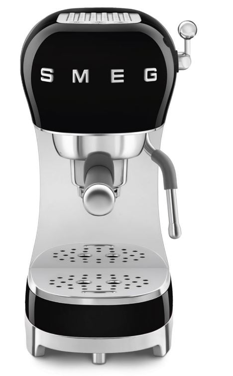 SMEG Espresso-Kaffeemaschine Schwarz 50's Style, ECF01BLEU