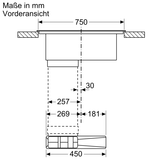 Siemens Induktions-Kochfeld mit Dunstabzug IQ500 autark, ED851HQ26M