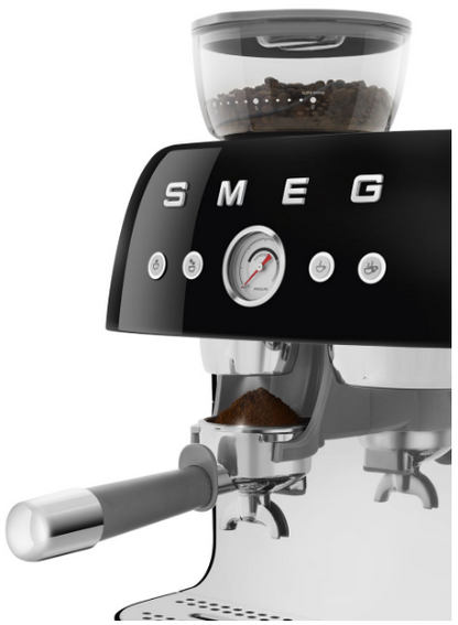 SMEG Siebträger-Espressomaschine Retro EGF03BLEU schwarz