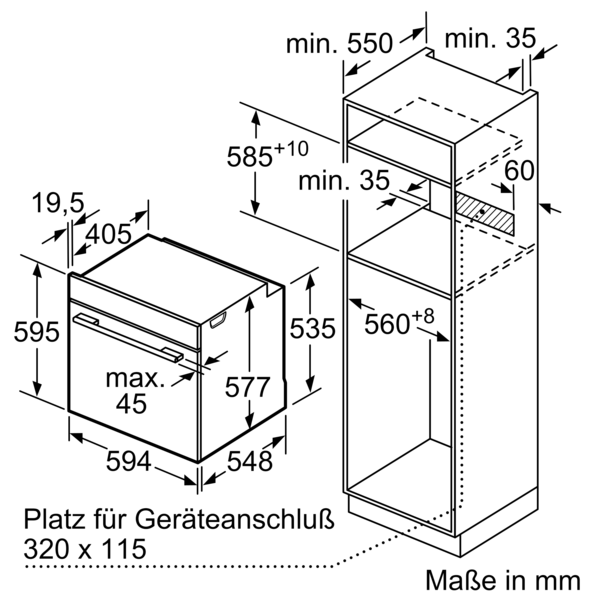 Siemens Einbau-Backofen iQ700, HB774GLB1