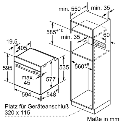 Siemens Einbau-Backofen iQ700, HB774GLB1