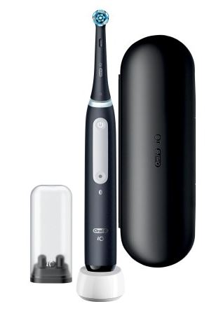 Oral-B Elektrische Zahnbürste - iO Series 4 + Reiseetui - Matt Black