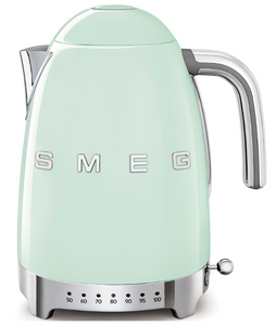 SMEG Wasserkocher 50er Retro KLF04PGEU, pastellgrün 7 Temperaturstufen