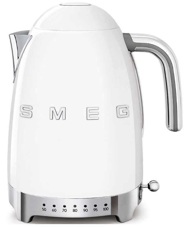 SMEG Wasserkocher 50er Retro KLF04WHEU, weiss, 7 Temperaturstufen