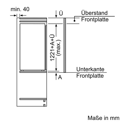 Neff KMKL122F1 Einbau-Kühlschrank (KI1412FE0+KSGG0MZ0)