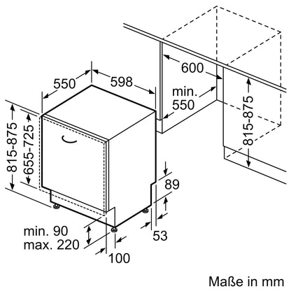 Neff vollintegrierbares Geschirrspüler-Set GVLEA10 (S155EBX03D + Z780BI01)