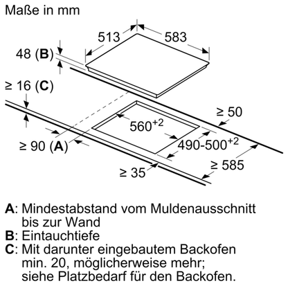 Neff Glaskeramik-Kochfeld autark T16SDF9L0