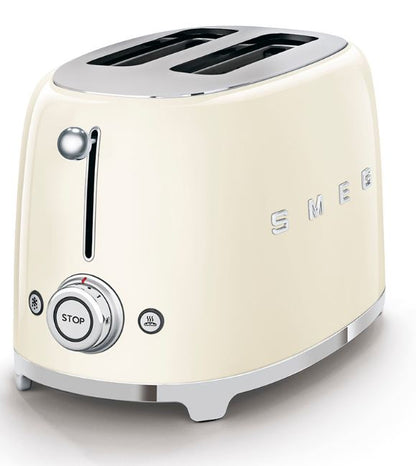 SMEG 2-Scheiben-Toaster 50er Retro creme, TSF01CREU