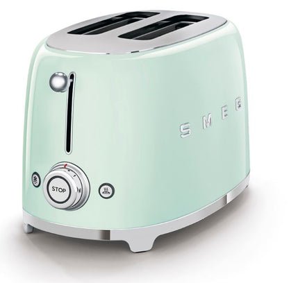 SMEG 2-Scheiben-Toaster 50er Retro Pastellgrün, TSF01PGEU