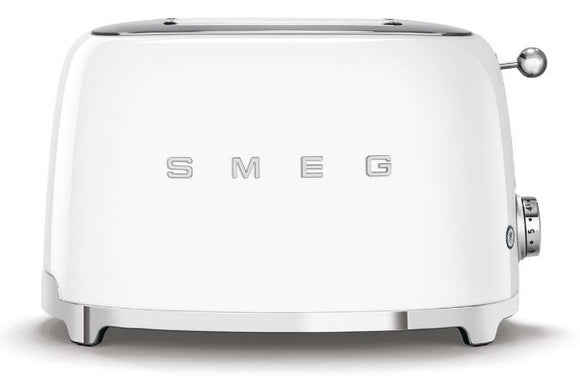 SMEG 2-Scheiben-Toaster 50er Retro weiß, TSF01WHEU